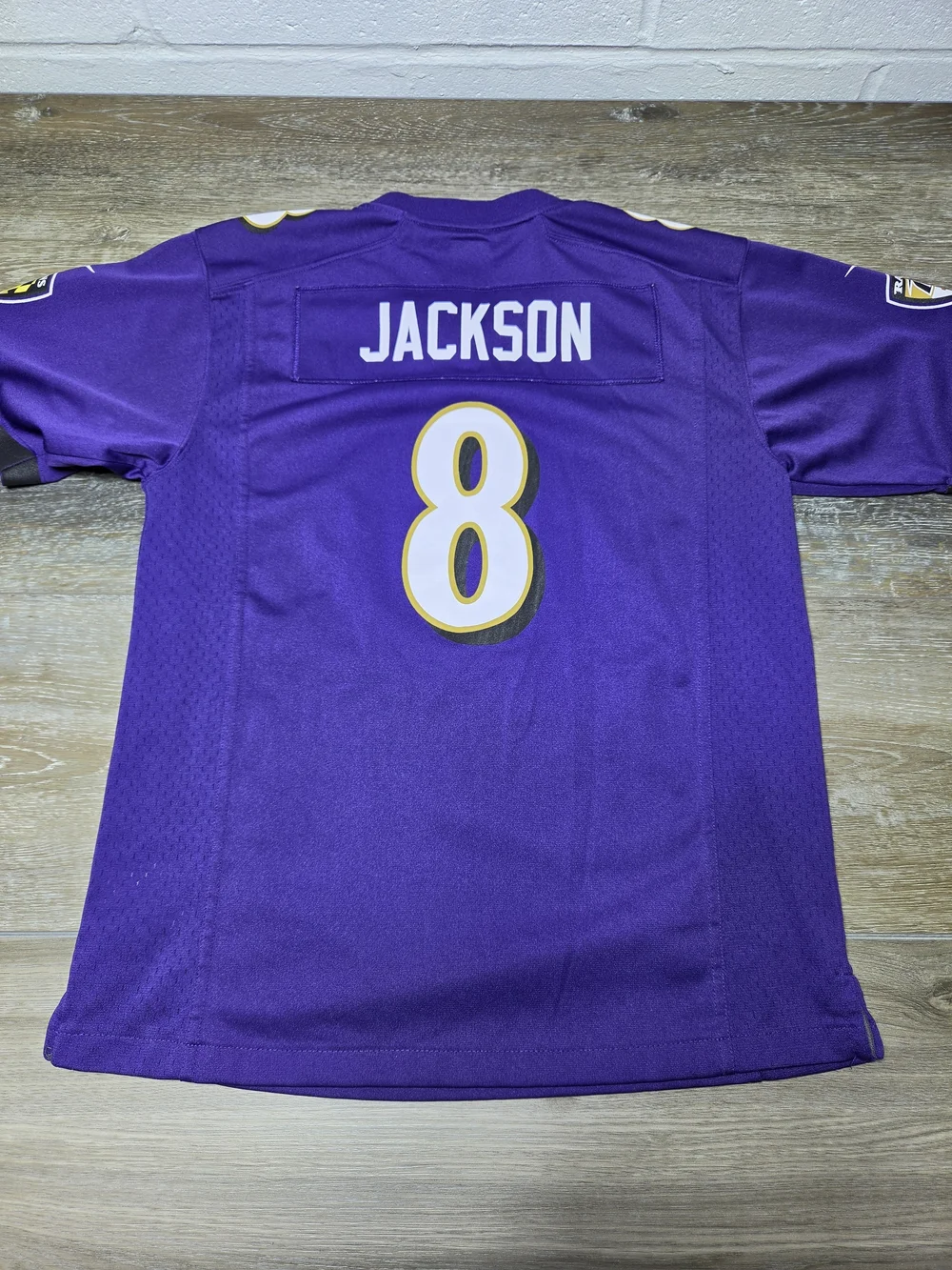 Nike Baltimore Ravens Lamar Jackson #8 Youth Large Purple NFL Jersey